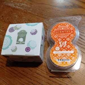 Scentsy Cheetah Print Mini Fan Diffuser With Go Go Mango Pod New