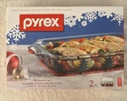 NEW Sealed Box Pyrex 2 PIECE 3 Qt. Limited Edition 2 pc Serveware Set