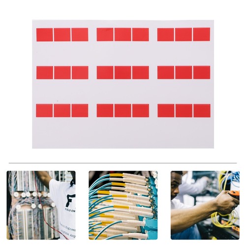 5pcs Self-Adhesive Cable Labels Tear Resistant Flexible Cable Labels Stickers - Afbeelding 8 van 12