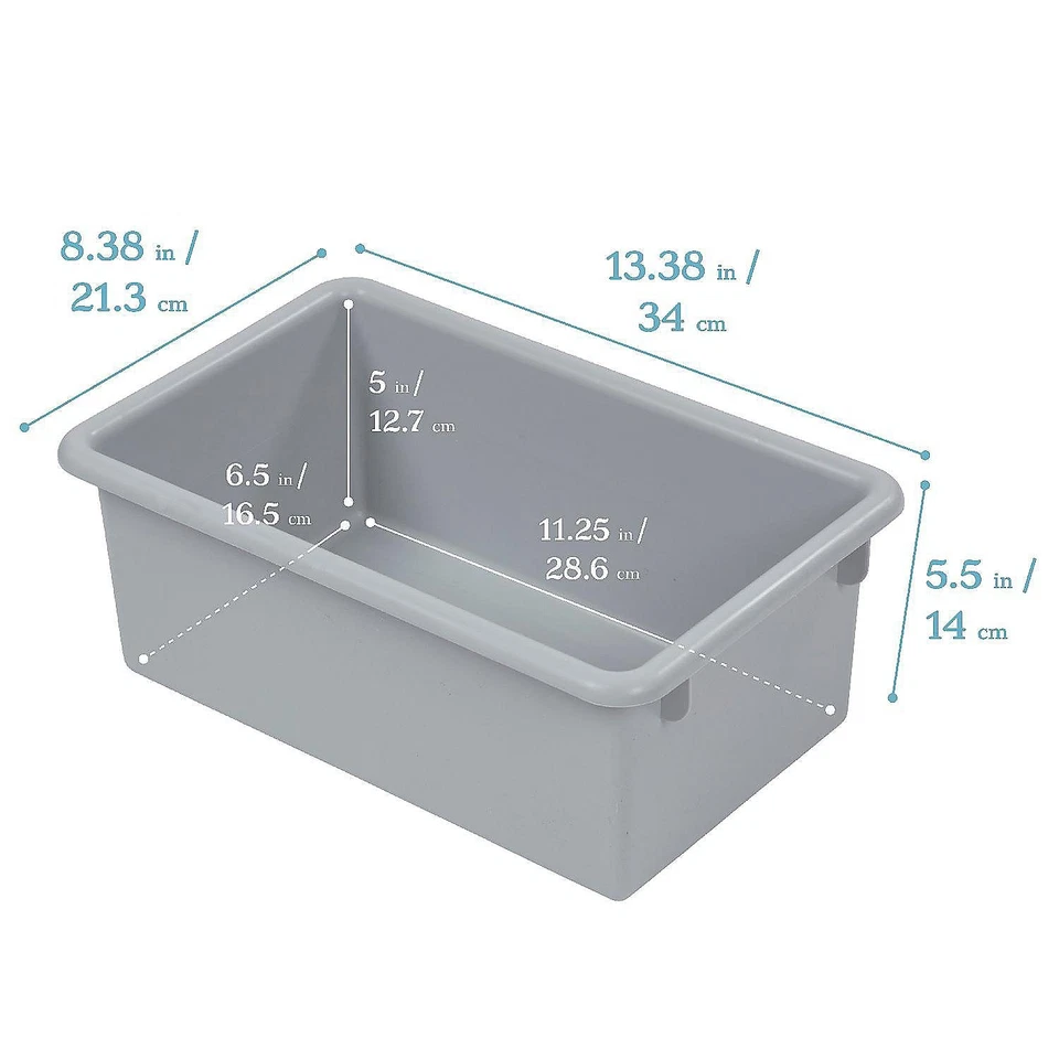 ¡GRAN VENTA! Cubo de almacenamiento ECR4Kids de 10 piezas con tapa, contemporáneo, envío gratuito Foto 3 de 4