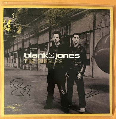 Blank And Jones The Singles Clear Vinyl LP Signed Signiert
