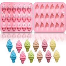 Silicone Ice Cream Mold 18 Cavity sicle Chocolate Candy Mold for Cake