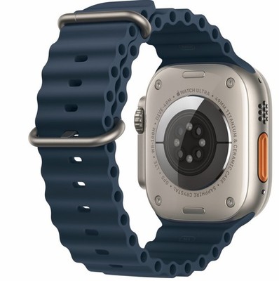 Apple Watch Ultra 2 49mm Titanium Case with Trail Loop - Green/Gray, M/L (GPS +