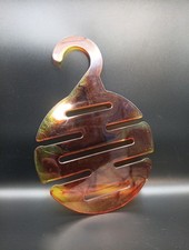 Tortoise Shell Hanging Tie Scarf Holder 1979 Norbert Specialties Made In USA