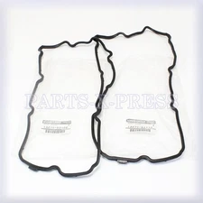 GENUINE OEM NISSAN INFINITI ENGINE CYLINDER VALVE COVER BLACK GASKET LH & RH SET