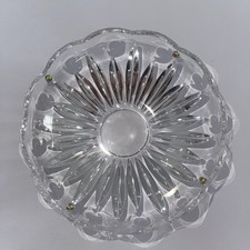 Marie-Thérèse Kristall Glas Tropfschale für Lüster 100mm -4 Bohrung