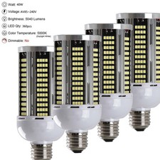 400W Equivalent LED Corn Light Bulb 40W 5000Lumen 5000K Daylight White E26/E27