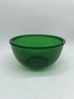 Anchor Hocking Forest Emerald Green Glass 8 1/4” Mixing Bowl MCM Vintage