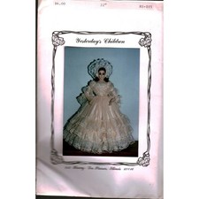 Yesterdays Children BS-105 Doll Sewing Pattern 22 Inch Victorian Gown Bonnet