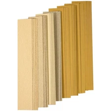 40 PCS Premium Assorted Grit Gold PSA Longboard Sandpaper Sheets 2-3/4" x 16-...