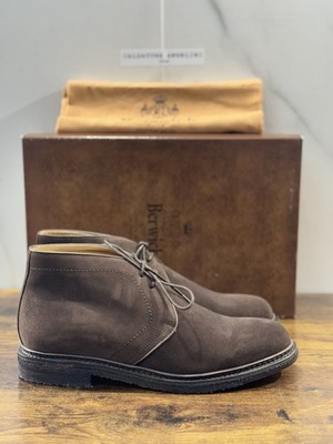 Berwick 1707 Polnischer Kopf Moro Suede Lederboden Herren 41,5