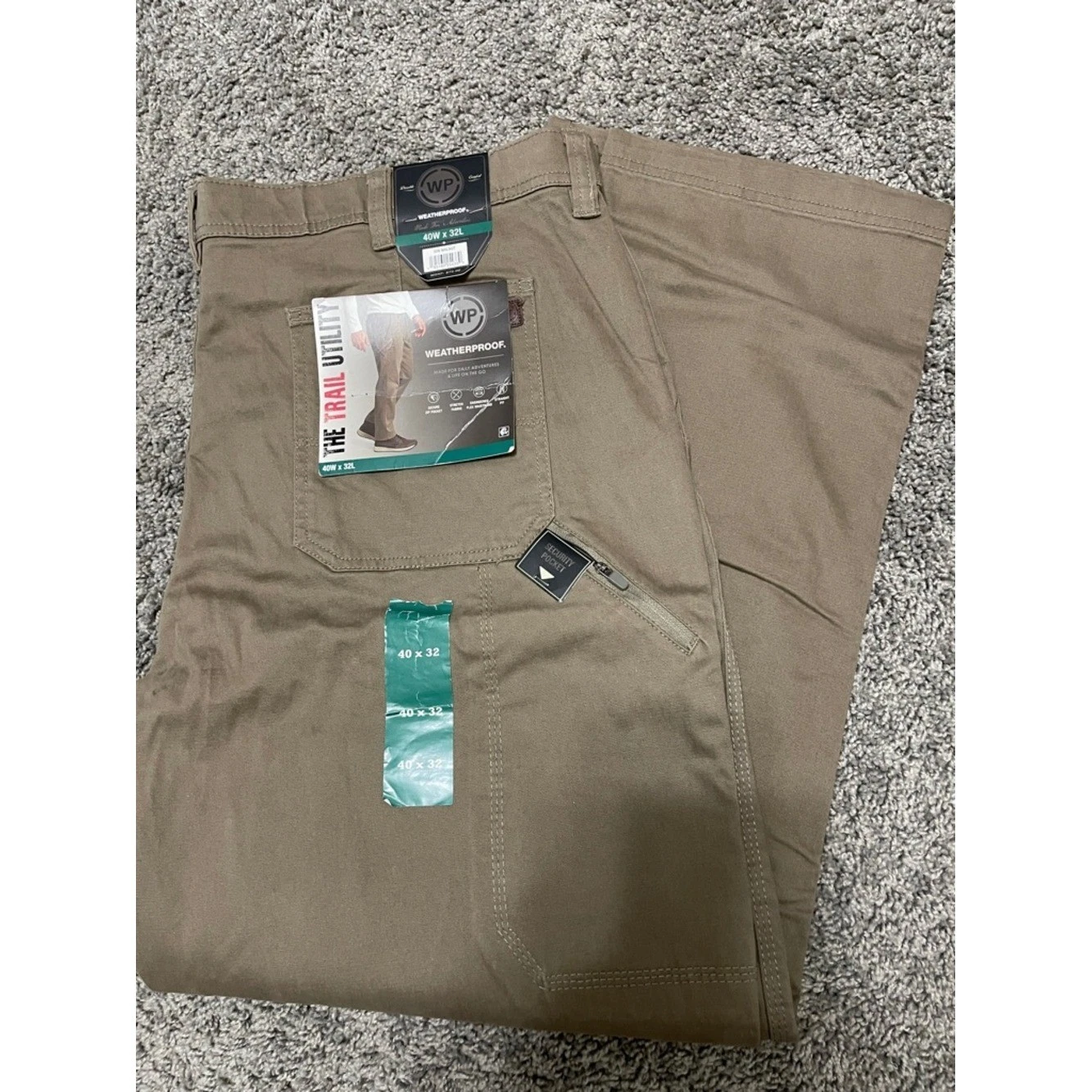 Weatherproof Men's Cargo Pants in Olive
