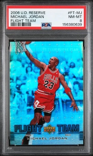 2006 Upper Deck Reserve Flight Team Michael Jordan PSA 8
