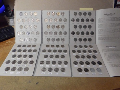 #ad #ad JEFFERSON NICKELS COLLECTION COMPLETE 1962 to 2025 Pamp;D COINS #LSU217 $59.99