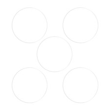 5pcs 21mm Soft TPU Anti-scratch HD Clear Round Watch Glass Screen Protectors