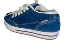DuFFS Boy's Strombolie Slate Blue Suede Trainers Shoes Size 2 / 34.5 / US 3