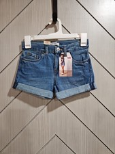 Girl's Levi's Girlfriend Shorts Size 8 Reg Slim Thru Thigh Adjustable Waistband