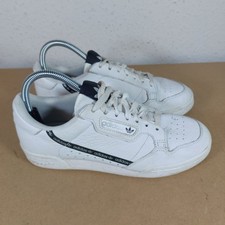 Adidas Originals Trainers Continental 80's Leather Sneakers In White UK 6 Unisex