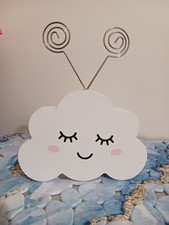 Happy Cute Cloud Picture Note Holder Office home decor 7" Hobby Lobby 2008