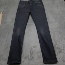 Levis 510 Jeans Mens 31x32 Black Denim Skinny Distressed Pockets Modern