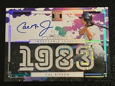 2025 Impeccable CAL RIPKEN JR Leaders Auto /83 ON CARD AUTO Orioles