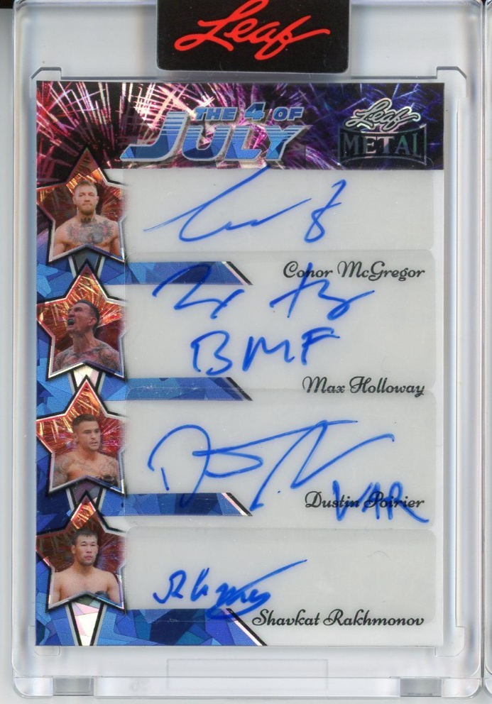 leaf art of sports ufc コナー・マクレガー　サインカード leaf 2024 コナー・マクレガー サインカード 2シリ psa9 - メルカリ