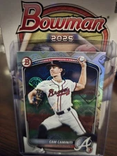 2025 Bowman Cam Caminiti Retro Logo Foil SSP #BP-46 Atlanta Braves
