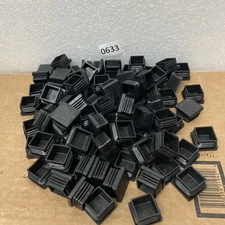 100pc 1" inch Square Tube Hole Plug Plastic End Cap 1x1 Tubing Glide Tips Insert