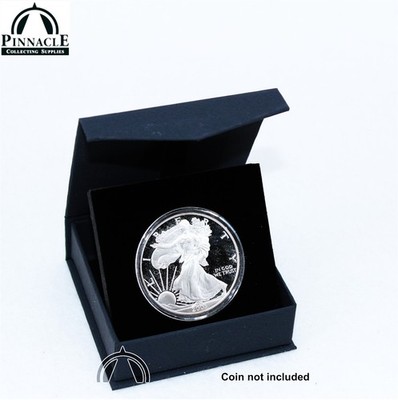 Display Box for American Silver Eagle Coin in Direct Fit Air Tight Coin Capsule
