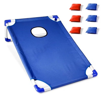 Portable Cornhole Set with 1 Cornhole Game Board and 6 Bean Bags for Yard Toss G - Image 1 of 4