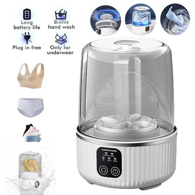 Portable Mini Washing Machine Rechargeable Portable Washer Underwear Socks Bra