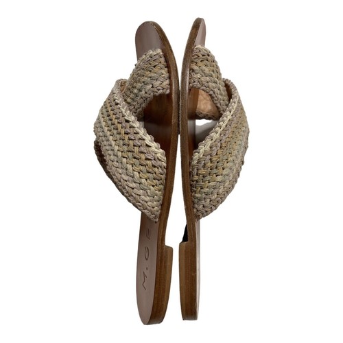 M Gemi 40 9 Sandals Shoes Neutral Gradient Woven Straps - Picture 5 of 9