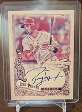 2017 Gypsy Queen Auto Missing Black Plate Jose Peraza RC
