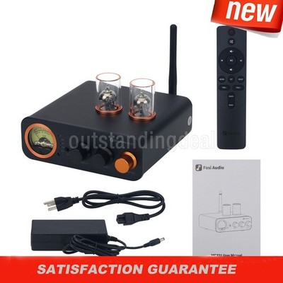 Fosi Audio MC331 4-in-1 HiFi Tube Preamp Bluetooth Digital Amplifier+24V Adapter