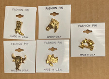 New Made In USA Western Theme Lapel Pin Lot #2