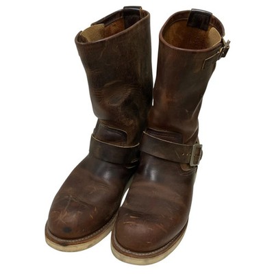 RedWing Boots 08's 2971 Engineer Boots Leather Brown Size 8.5D