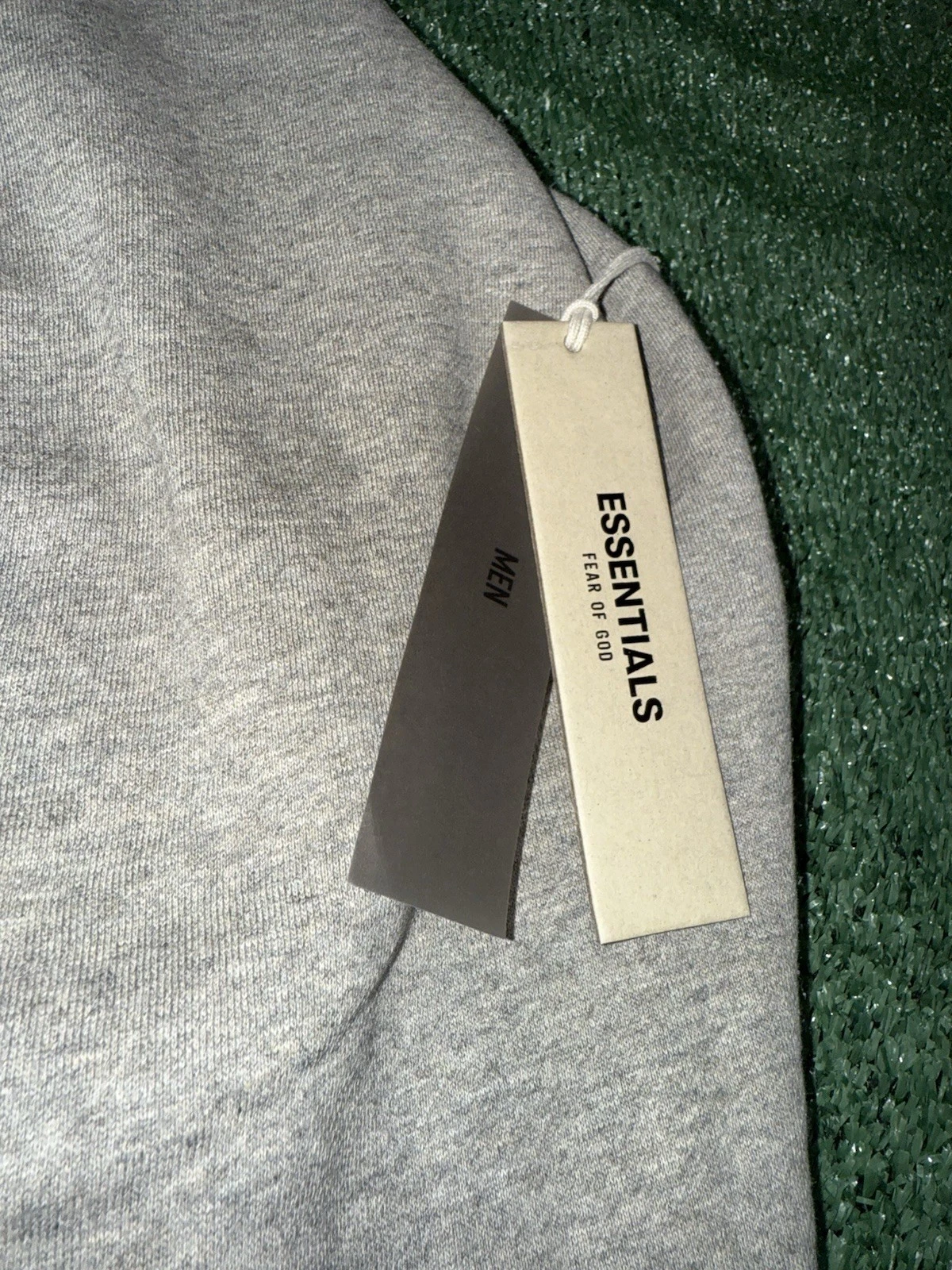 Felpa con cappuccio Fear of Gods Essentials farina d'avena scura taglia S L