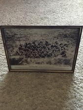 Battle of Rorke's Drift Zulu War Wall Art Picture Print 11 x 8” Framed GC RARE