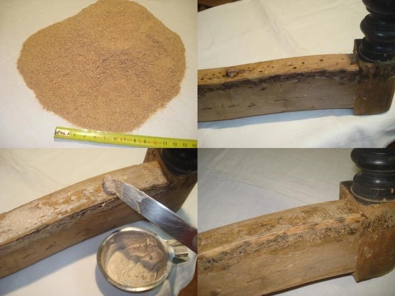 sciure fine pour rebouchage, 1 LITRE, charge pour bois abimé sièges, fauteuils - Photo 1/1