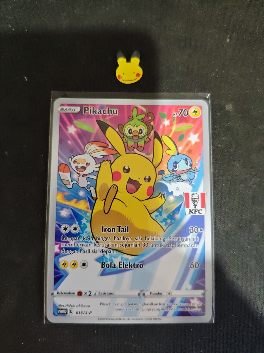 Pokemon Pikachu KFC Promo Indonesia Galar Starters Full Art