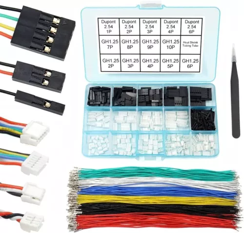 Gh1.25 To Dupont2.54 Pre-crimped Cables And Connectors Kit Compatible With Jst G