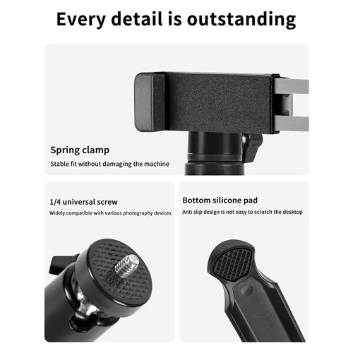 Mini Tripod Phone Holder Foldable Selfie Bracket For IPhone Samsung Live Video - Picture 4 of 15