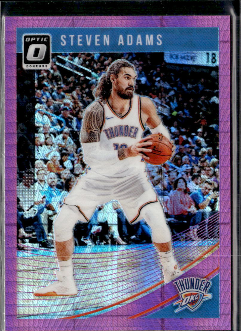 Steven Adams 2018-19 Donruss Optic Hyper Pink Prizm #137 Oklahoma City Thunder