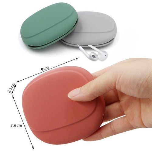 Headphone Cute Storage Box Storage Box Phone Data Portable Cable Bag coin purse - Zdjęcie 3 z 14