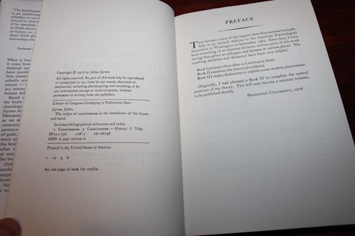 Origin of Consciousness in the Breakdown of the Bicameral Mind by Julian Jaynes - Foto 5 di 7
