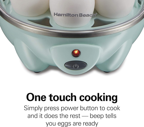 Hamilton Beach 3-In-1 Electric Egg Cooker for Hard Boiled Eggs, Poacher, Omelet  - Picture 4 of 12