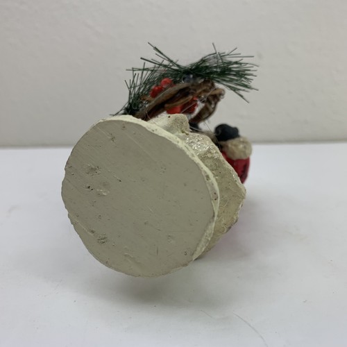 Babbo Natale Ornamento Vecchio Mondo Mica Juta Appendiabiti Corona Finta Altezza 4 3/4" - Foto 9 di 9