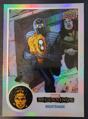 #61 NIGHTSHADE 2022(2023) Upper Deck Marvel Beginnings RAINBOW NIGHTHAWK