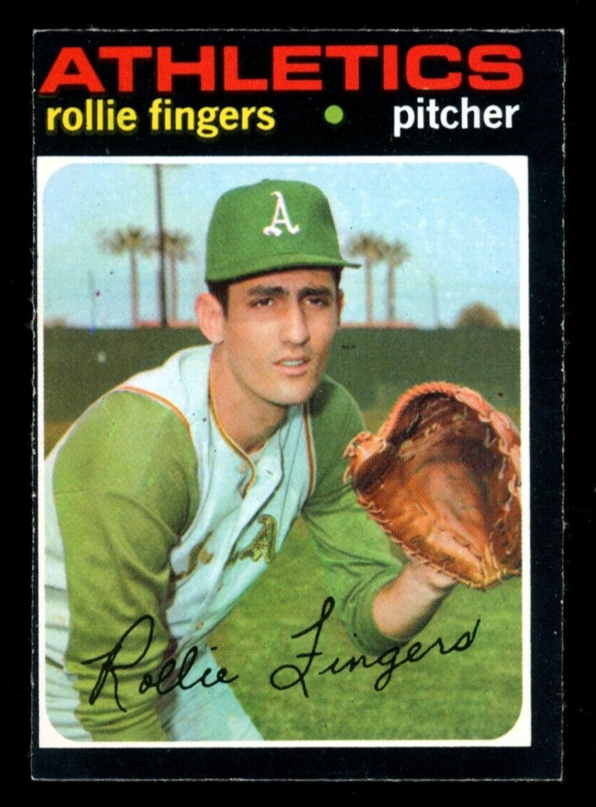 1971 TOPPS OPC O PEE CHEE BASEBALL #384 Rollie Fingers VG-EX Oakland Athletics
