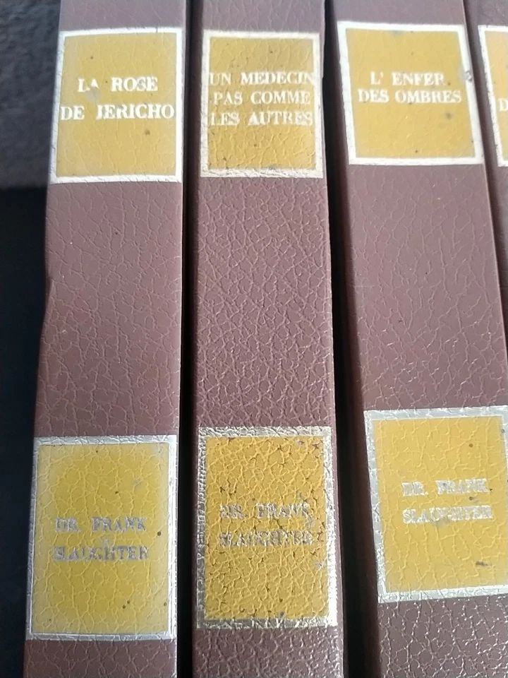 Dr. Frank G. Slaughter 35 volumes édition Beckers Oeuvres Complètes Livres  - Photo 2/4